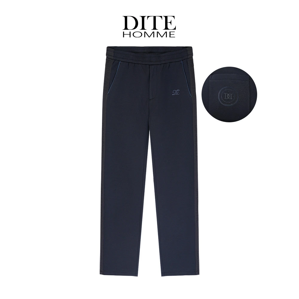 DITE男装 直筒休闲裤25秋季直筒裤男纯色秋季透气长裤男装简约风