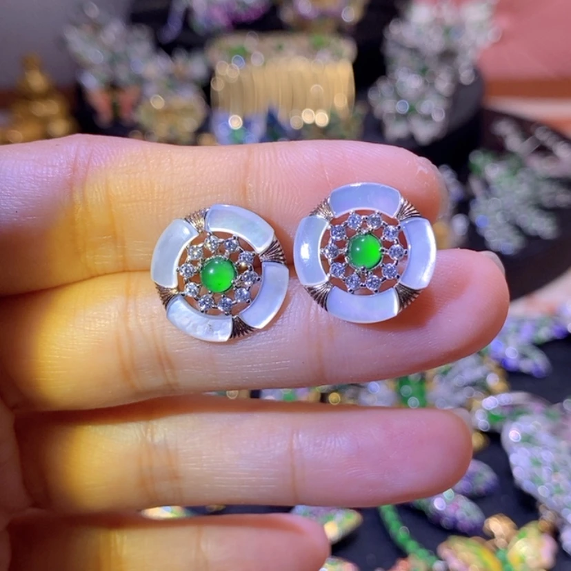 【闪购商品】翡翠挂件银S925镶嵌