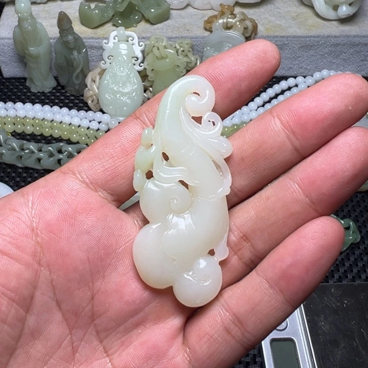 和田玉未镶嵌吊坠(不含链)