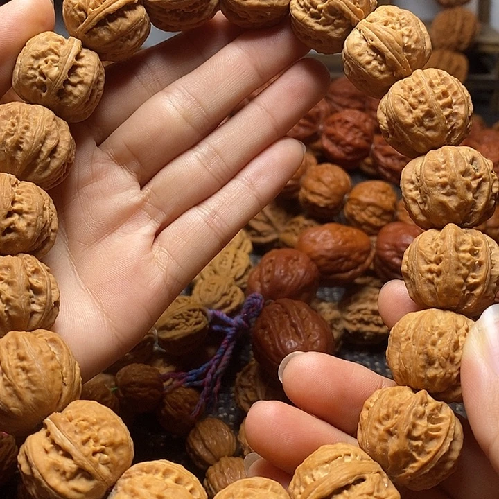 手串文玩核桃粗筋磨盘八棱手持