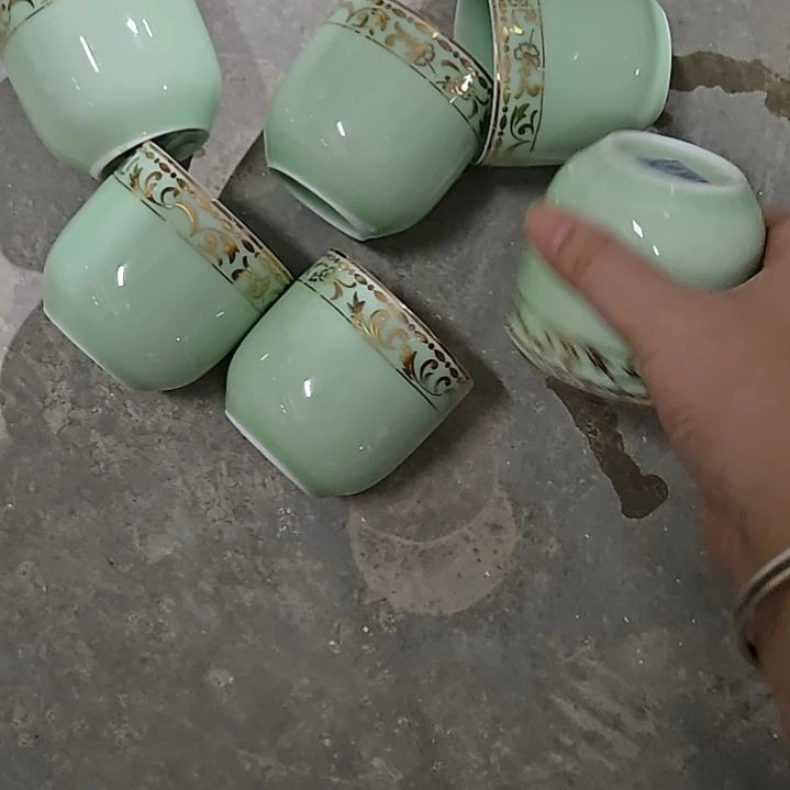 1***1瓷片微瑕玉瓷主人杯6个6666666