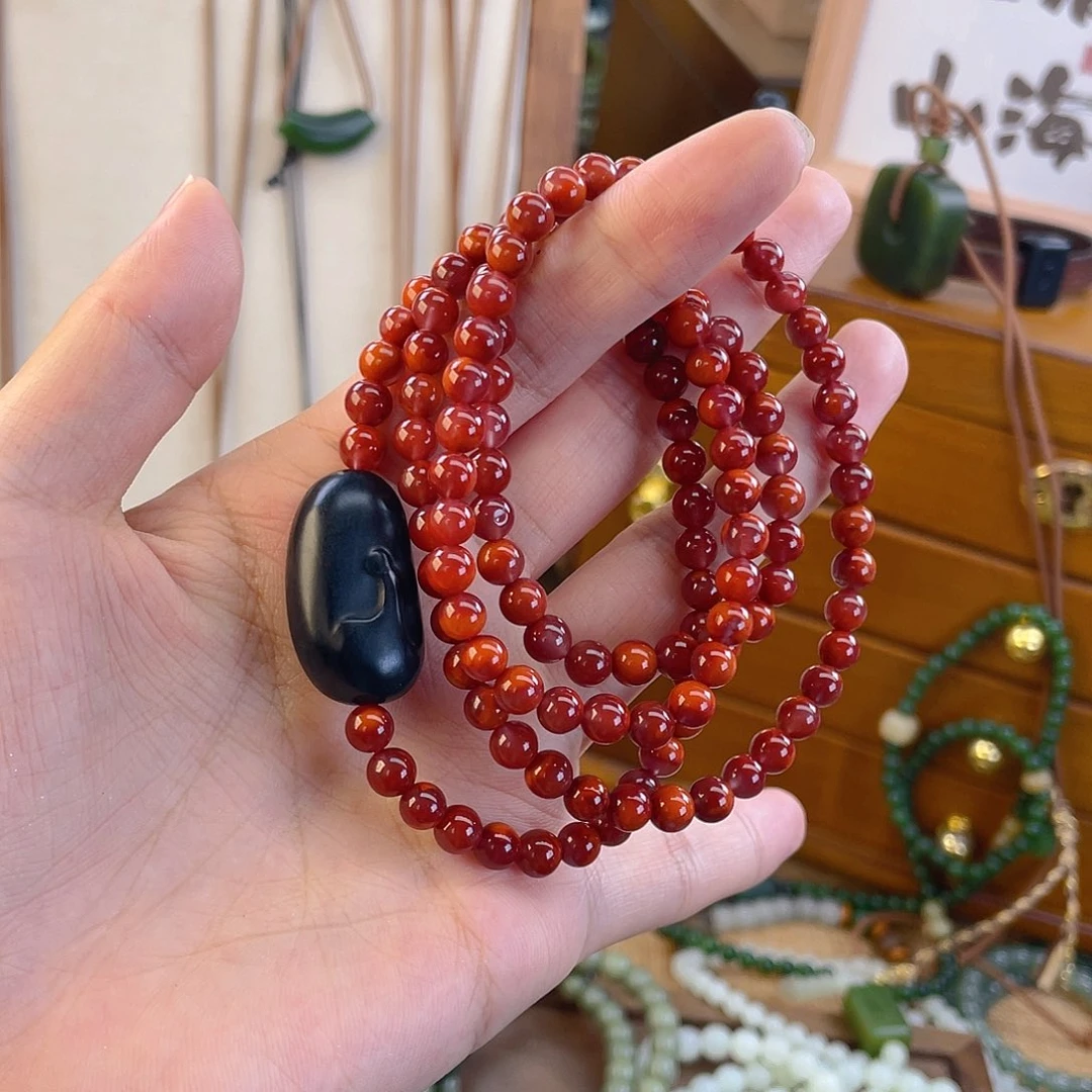 未镶嵌手链南红玛瑙