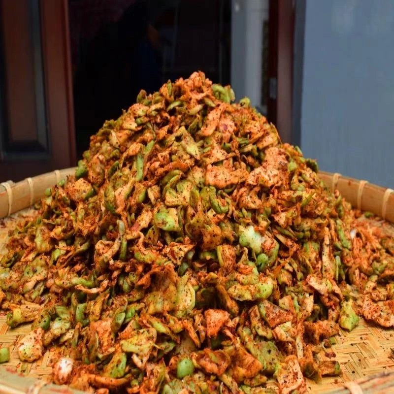 【麻辣青菜片】手工制作麻辣青菜片下饭菜