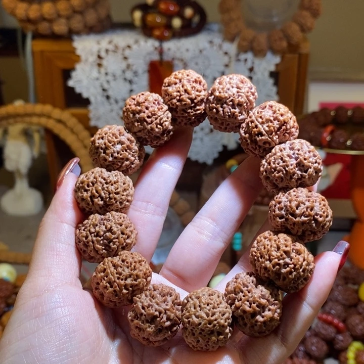 G***手金刚菩提手串226原籽矮桩飞碟满肉一物