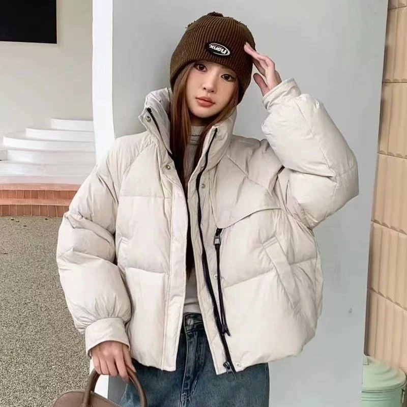 时尚韩版冬季立领新款短款羽绒服