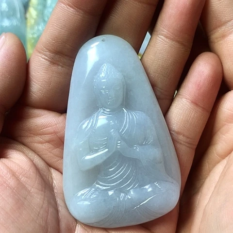 啻***翡翠未镶嵌颈饰天然缅甸翡翠a货