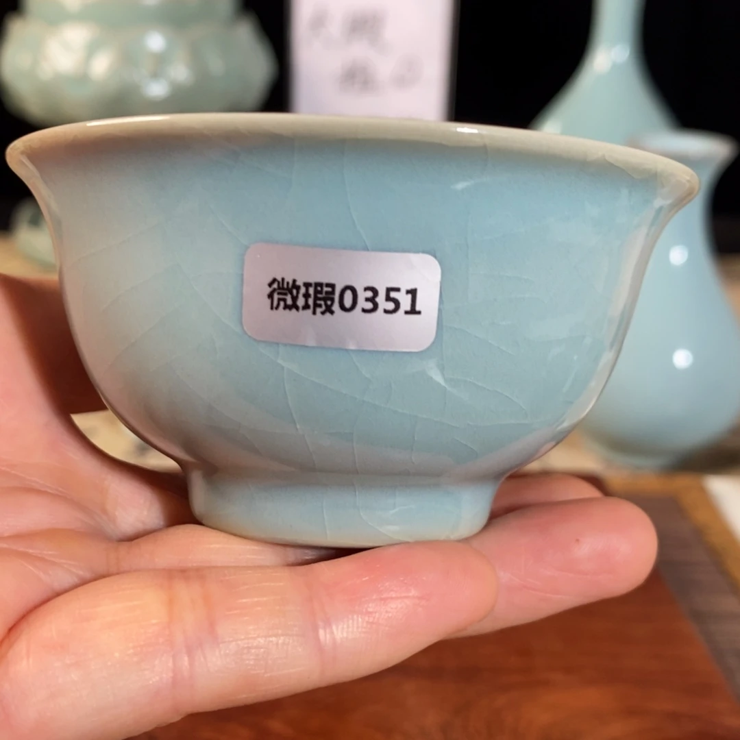 微瑕0351 原矿原釉原产地汝瓷
