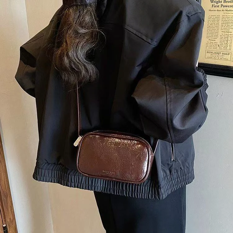 手机拉链袋编织猫头鹰单肩包肩包单肩女士斜跨