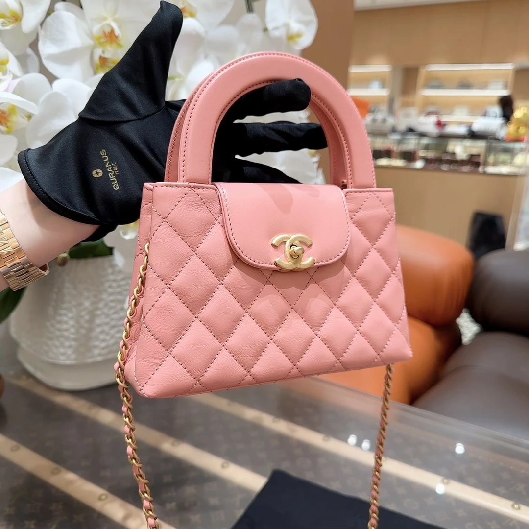 99新 Chanel/香奈儿 23K kelly 链条手柄包 芯片款! 尺寸19*13cm