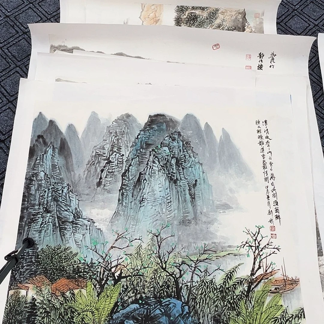 万***新国画刘彬老师90/92山水冯