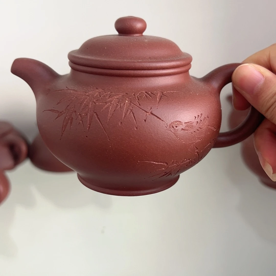 紫砂茶壶黄龙山底槽青280