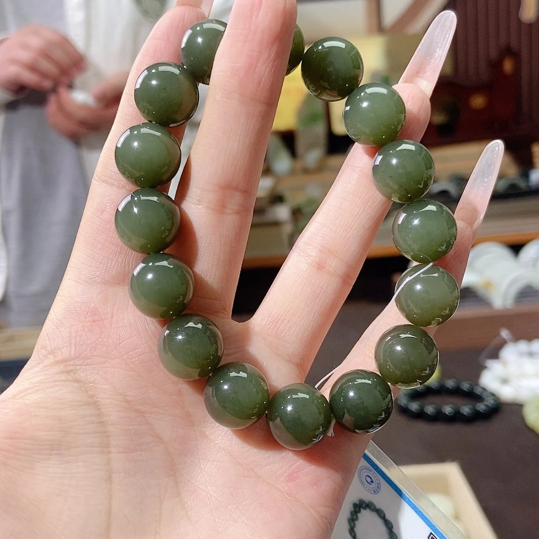 和田玉未镶嵌手链