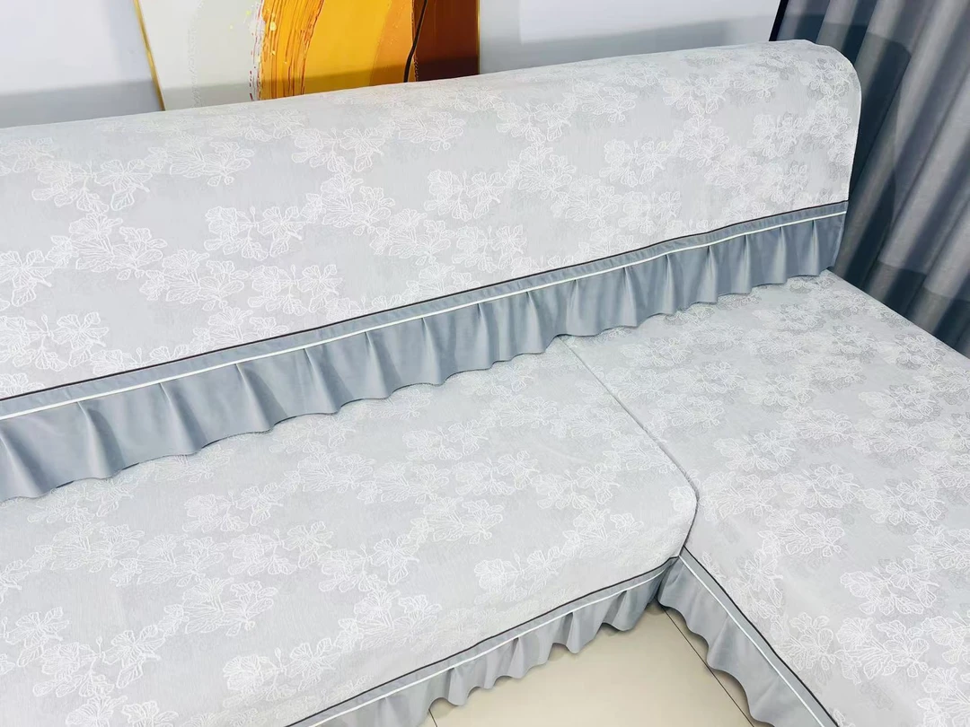 2025新款雪尼尔沙发垫四季通用可机洗免定制直排贵妃沙发套靠背巾