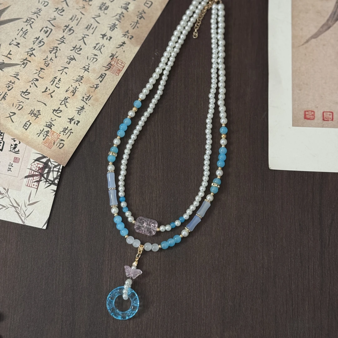 【甜甜圈-蓝】古风汉服配饰