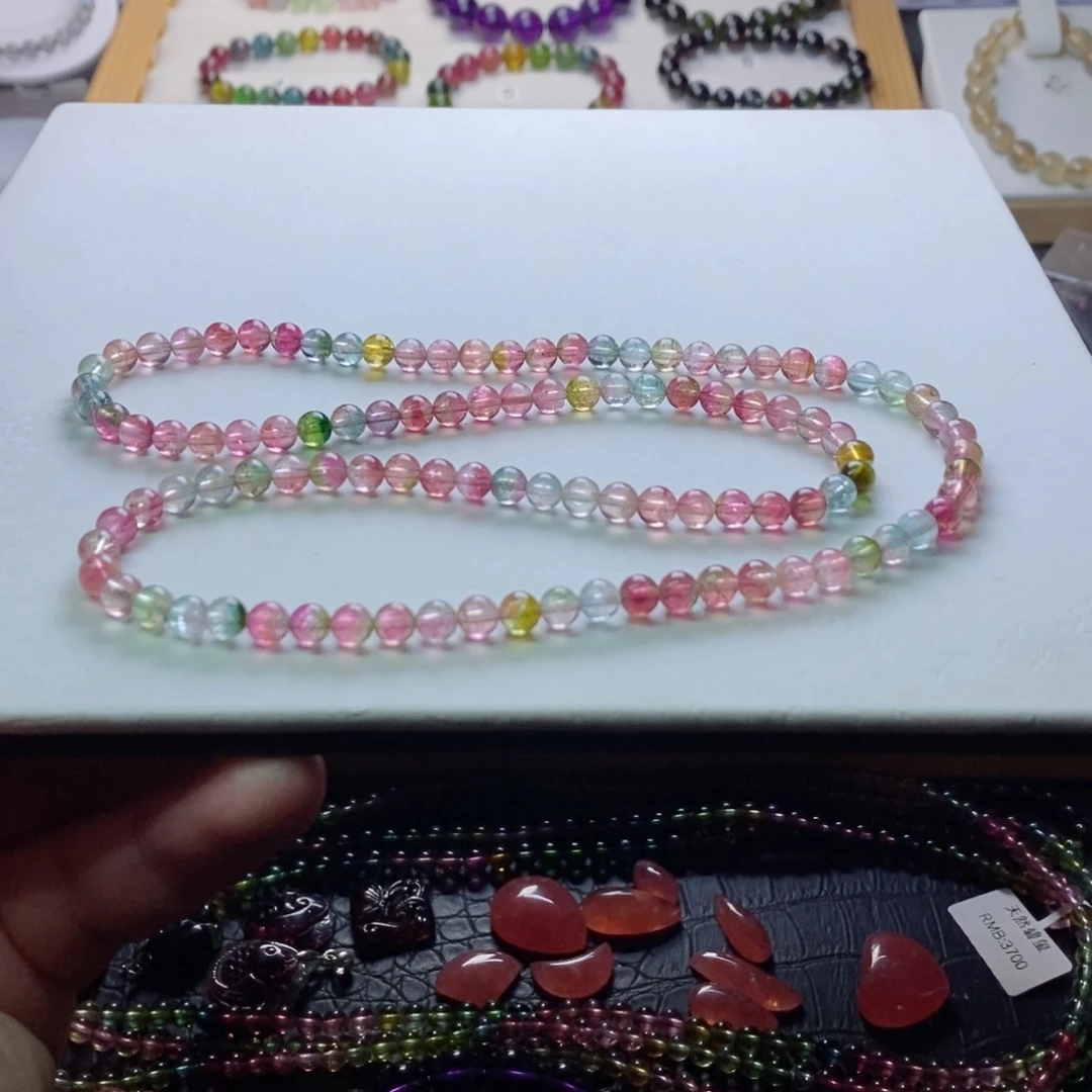 碧玺碧玺手链未镶嵌小*.