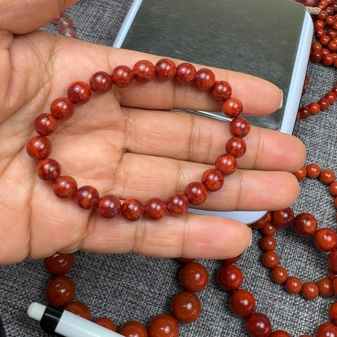 南红玛瑙未镶嵌手链