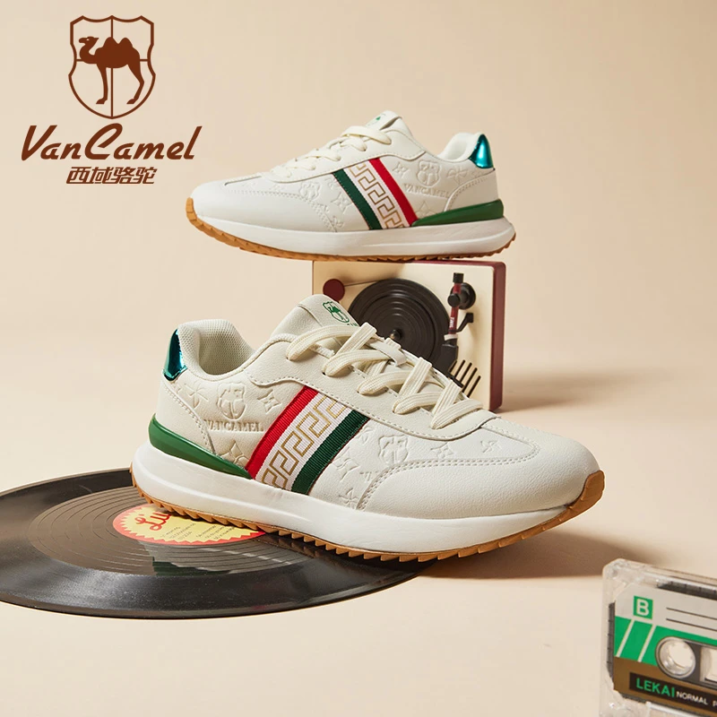 VANCAMEL/西域骆驼情侣新款休闲时尚运动鞋夜光百搭冬季防滑运动