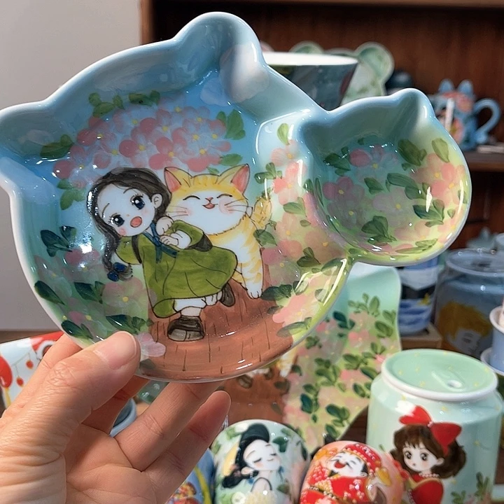 陶景德镇釉下手绘陶瓷