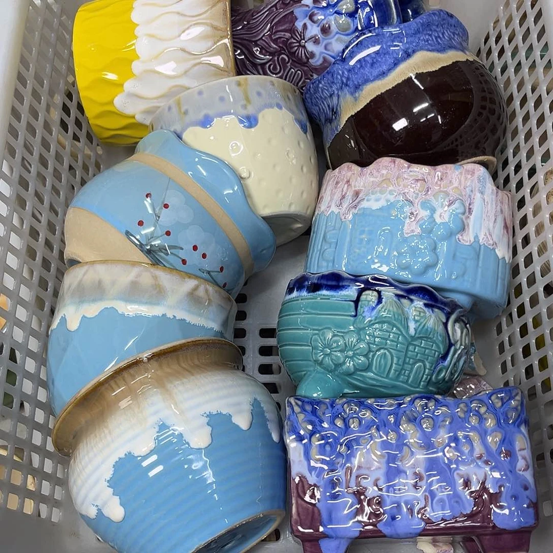 陶瓷陶瓷花盆特价上新口8-10厘米