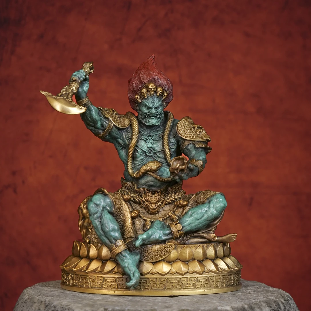 象外天工双11国潮、大黑天玛哈嘎拉全铜艺术原创雕塑摆件藏传佛教