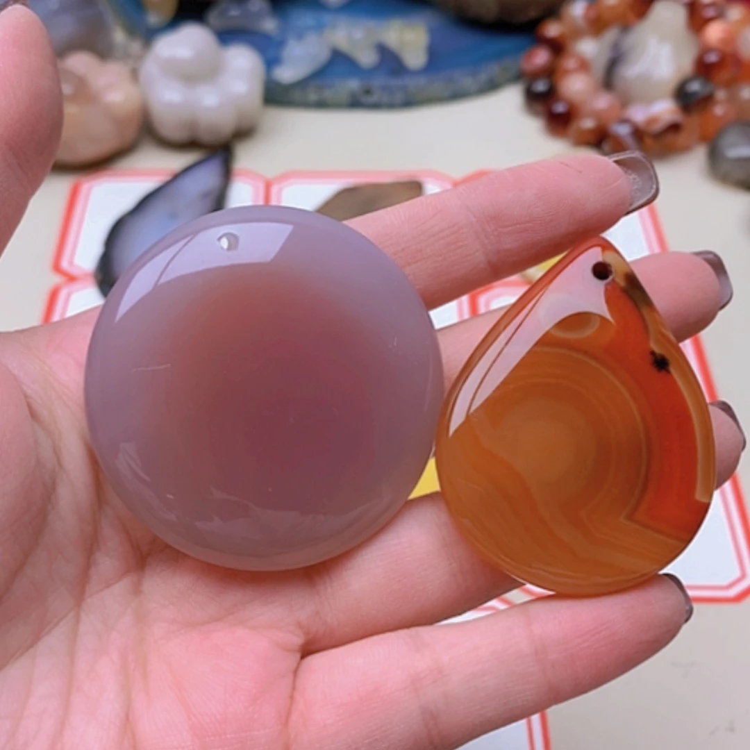 【闪购商品】未镶嵌玛瑙/玉髓珠宝半成品空*