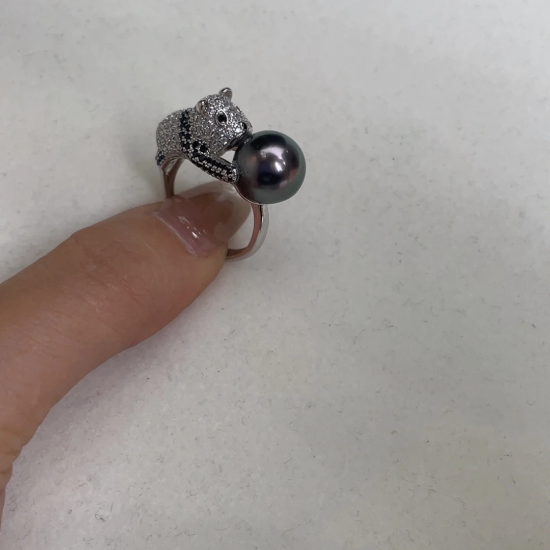 银S925镶嵌吊坠(不含链)海水珍珠