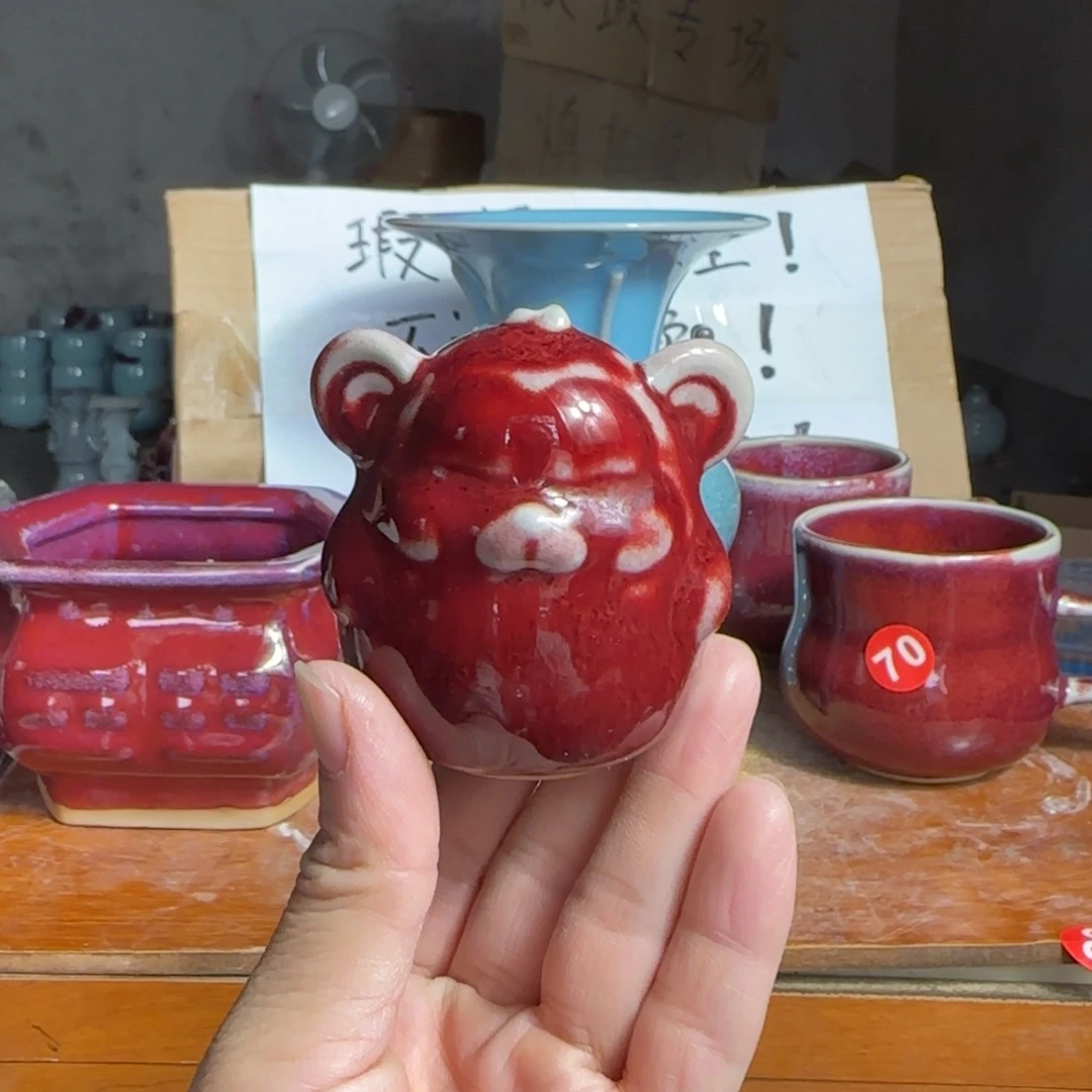 摆件郑家钧瓷摆件微瑕