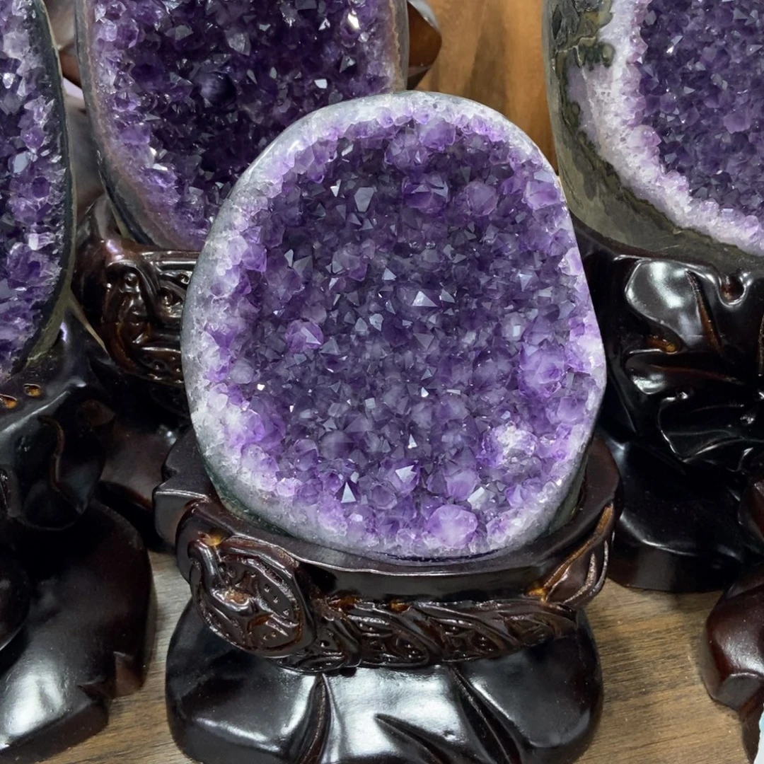 未镶嵌紫晶摆件水晶