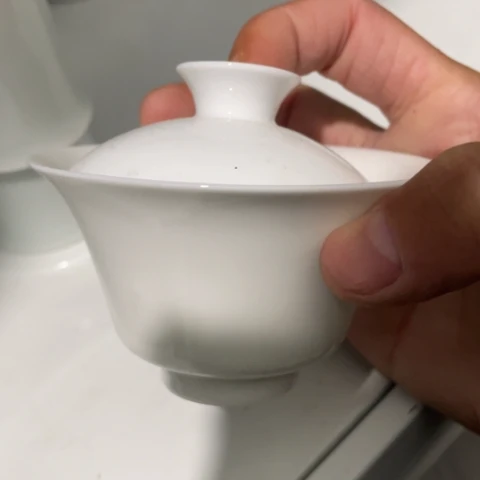 景德镇陶瓷二才盖碗手工胎