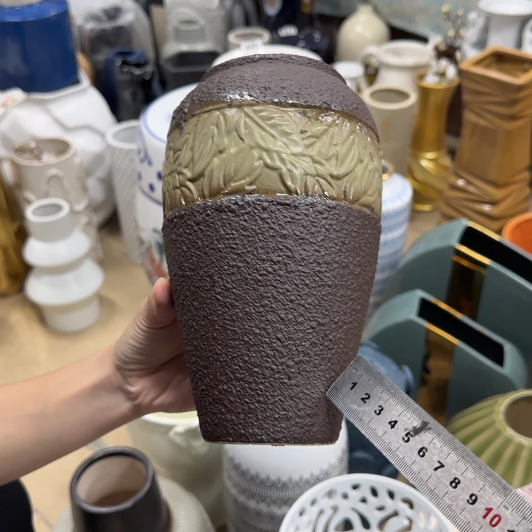 瓷片陶瓷工艺花瓶摆件