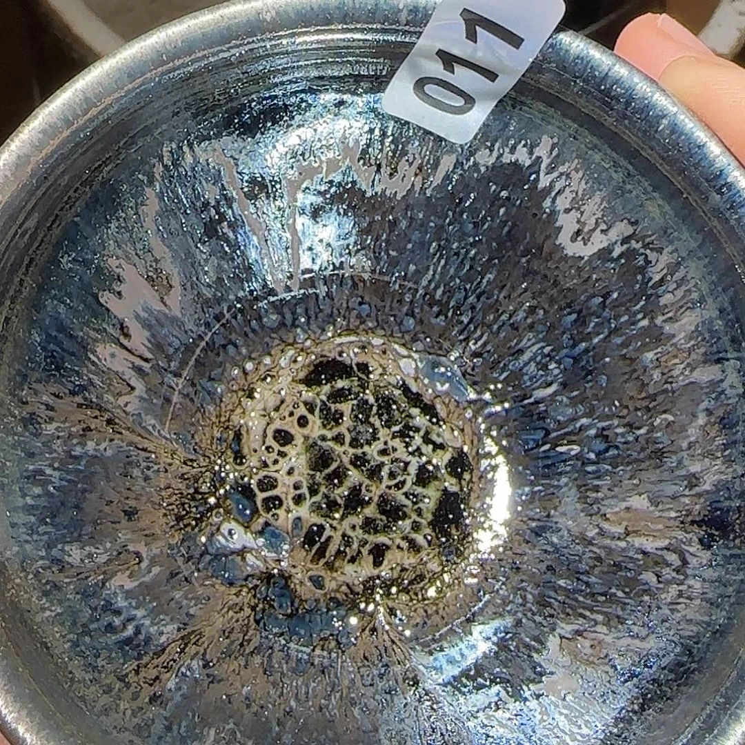 茶盏琢泥窑柴烧开窑