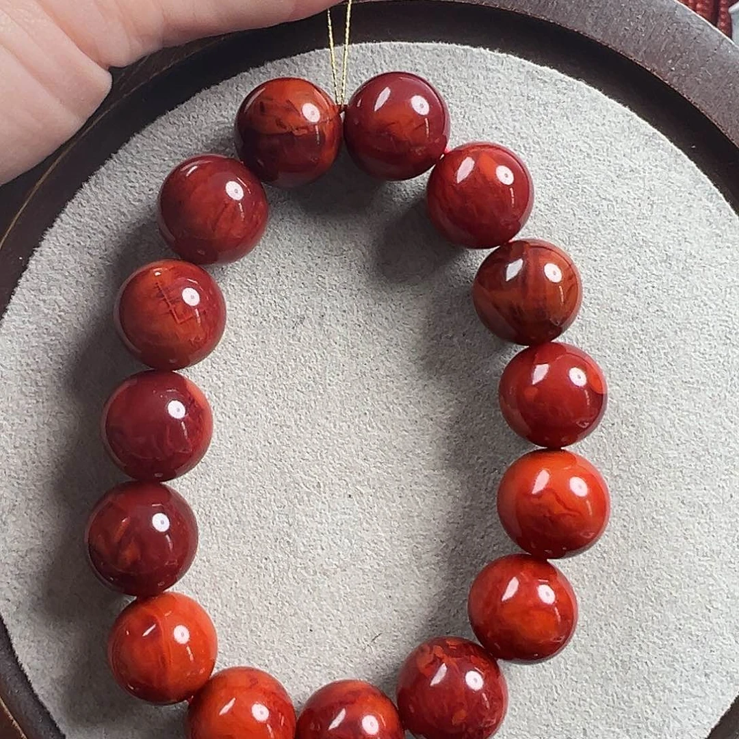 南红玛瑙南红单圈未镶嵌张*