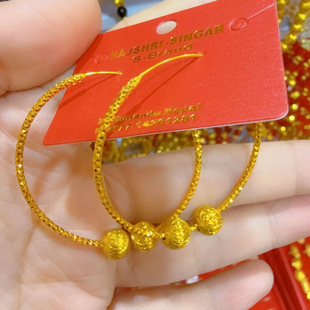 铜合金亚克力耳饰 金色时尚民族风饰品女耳环耳圈气质