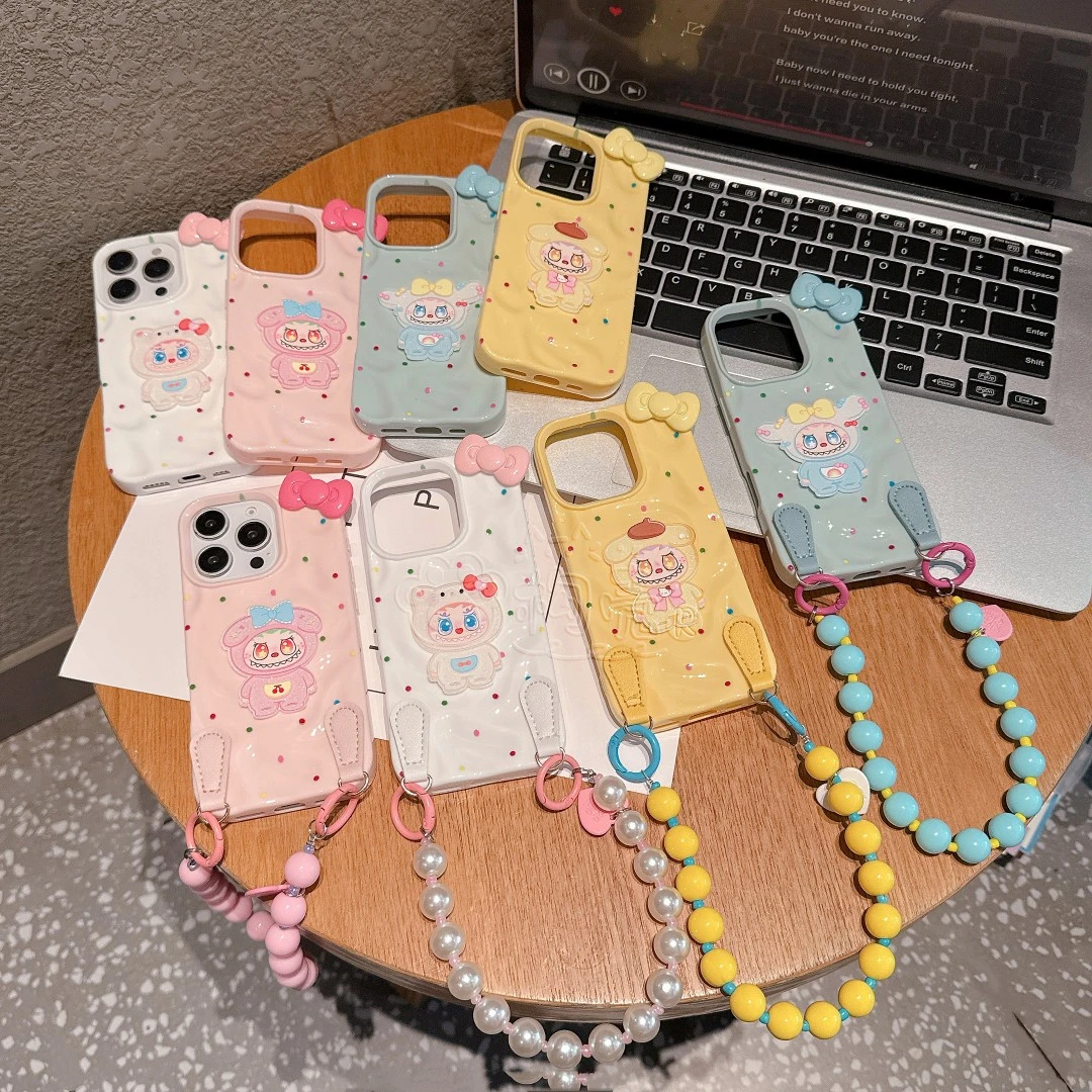 拉布布陨石纹褶皱适用苹果16Pro手机壳华为/荣耀/OPPO/vivo/小米