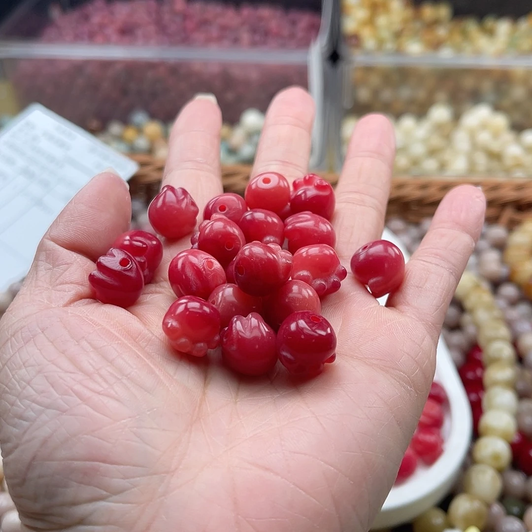 白玉菩提吊坠Z/12mm/20+20颗 微瑕不售后