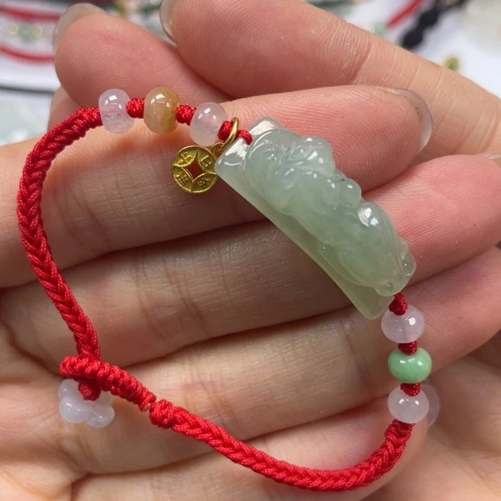 翡翠未镶嵌手绳16手围