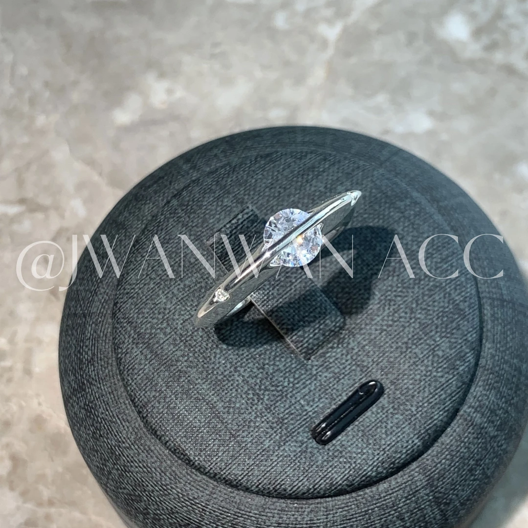 铜合金锆石戒指 土星设计师单钻小众戒指04MY2906QX