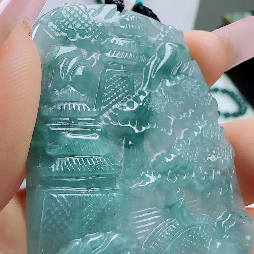 翡翠未镶嵌挂件111