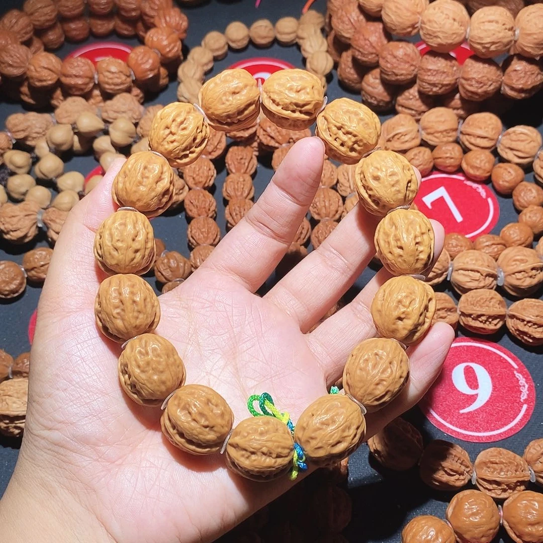 文玩核桃手串20尺黄皮小枣手串