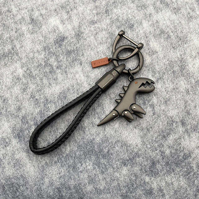 创意高档恐龙钥匙扣挂件汽车链包包情侣挂饰男女虎年情人节小礼物