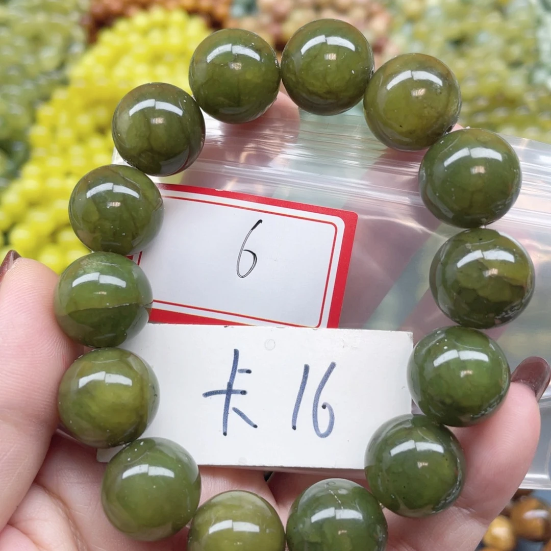 未镶嵌蛇纹石玉手串