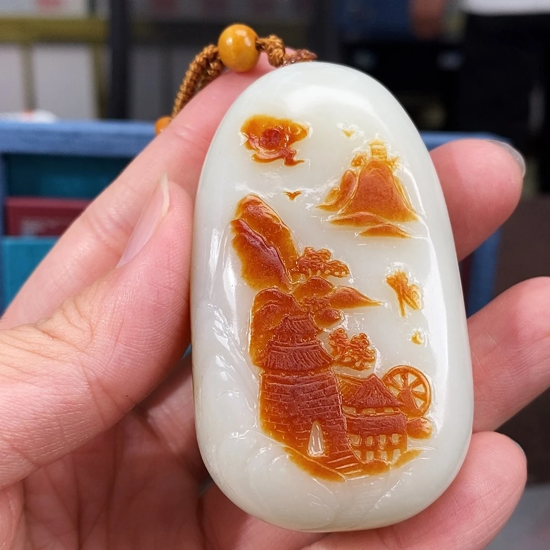 和田玉未镶嵌颈饰