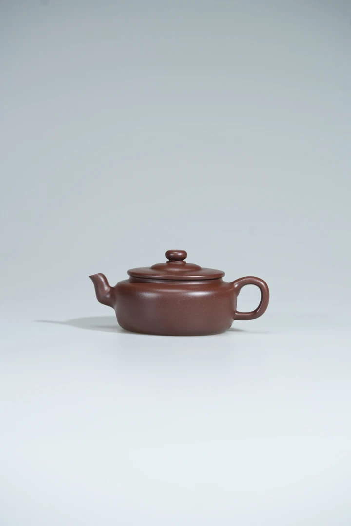 冠砂甄选 cx凹底旭帽 180cc 紫脂泥 紫砂茶壶