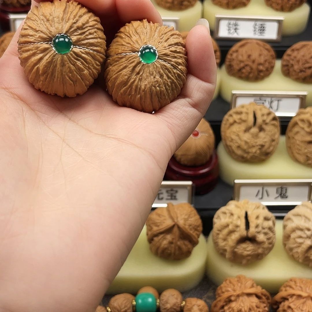 文玩核桃把件ღ****ღ猴头元宝755