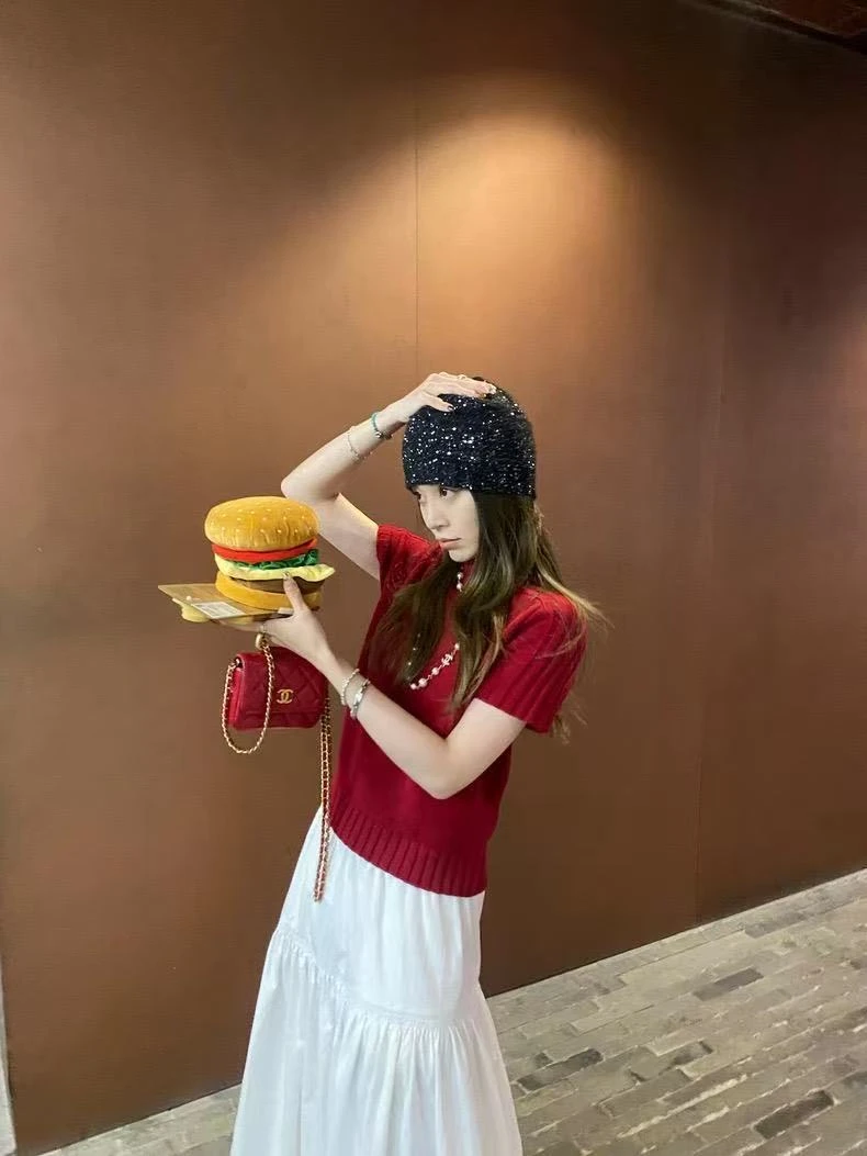 2025秋冬小个子女设计感短款休闲显瘦半高领针织短袖简约打底T恤