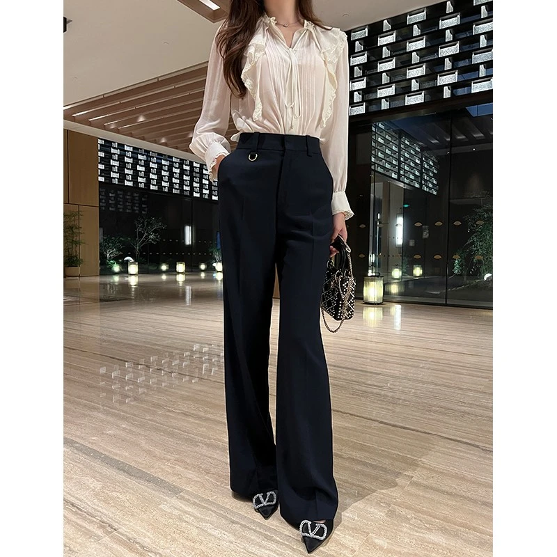 【琳媚】高级感通勤休闲直筒西装裤女