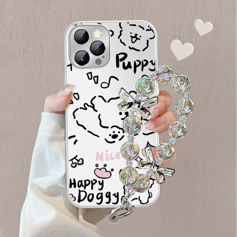 【适用苹果/华为/荣耀/OPPO/VIVO/小米】飞跃爱心狗可爱磨砂手机壳