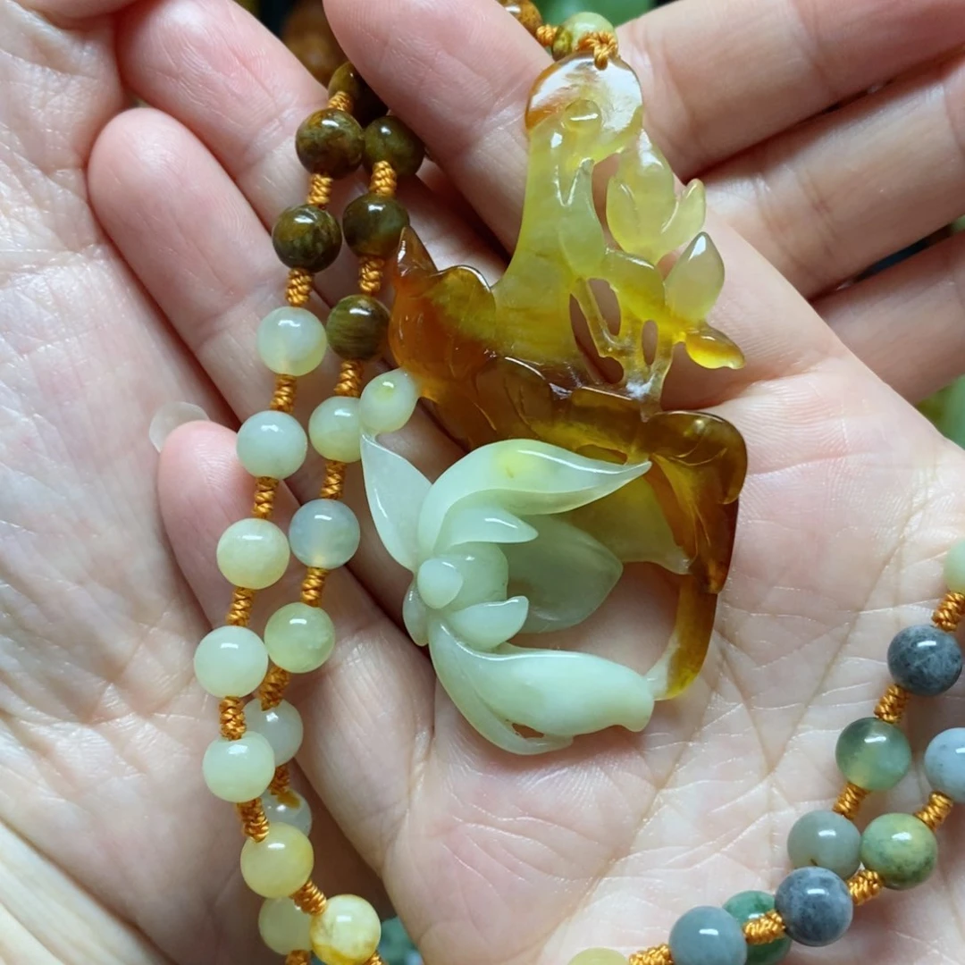 岫玉吊坠(赠链)未镶嵌