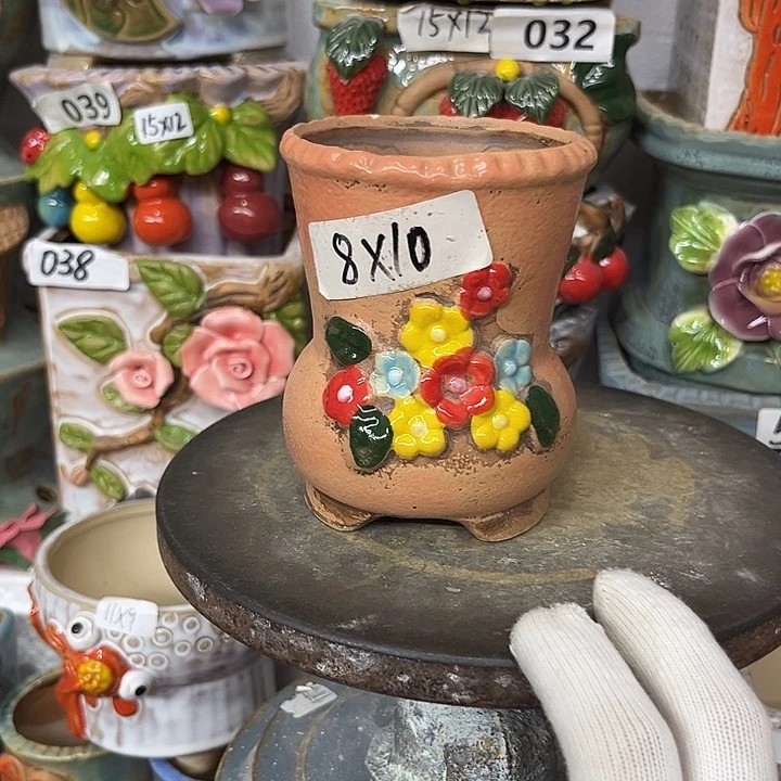 粗陶材质多肉花盆