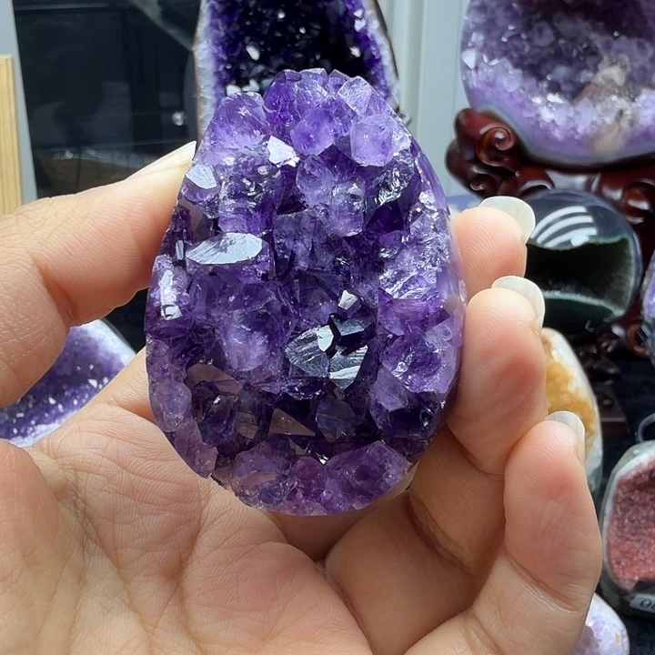 紫晶未镶嵌珠宝半成品